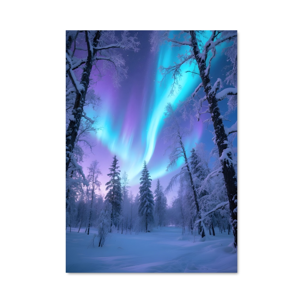 Poster Aurora borealis éblouissante